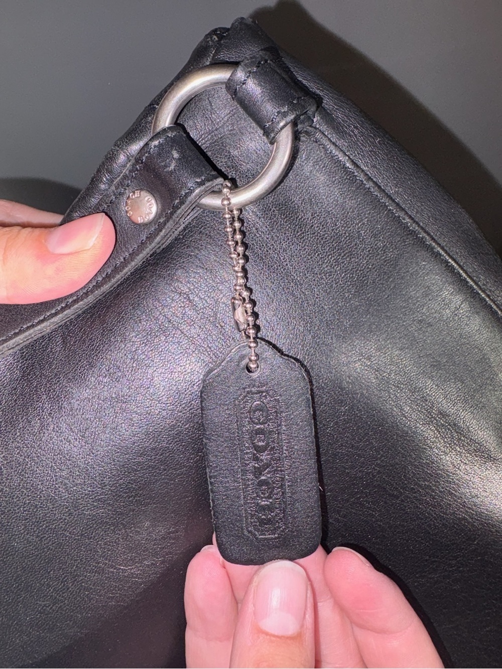 Vintage Coach Chelsea Legacy Slim Flap Crossbody 9458 Black Leather - Picture 12 of 16